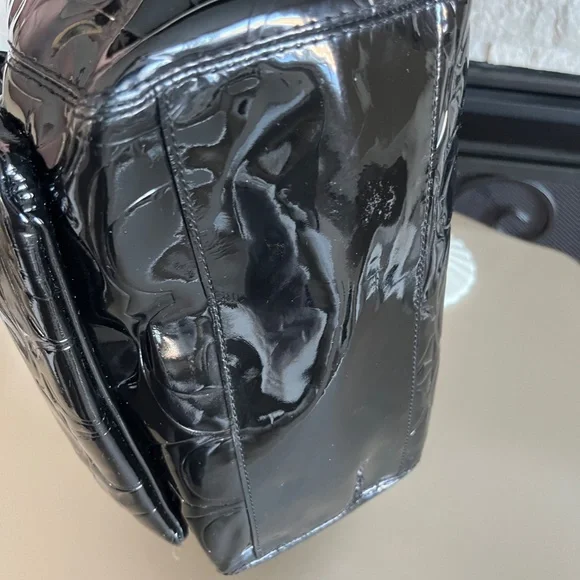 Vintage Coach Leah Patent Leather Tote - Picture 9 of 14